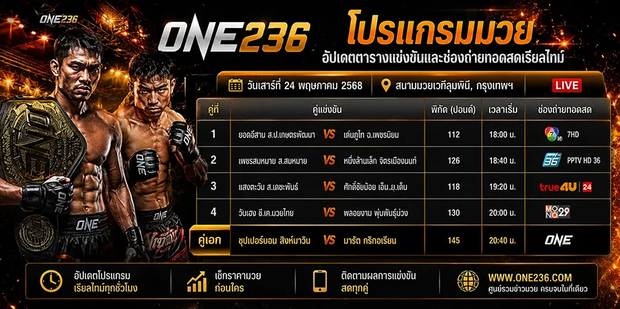โปรแกรมมวย