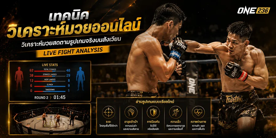 เทคนิค วิเคราะห์มวยออนไลน์ วิเคราะห์มวยสดตามรูปเกม